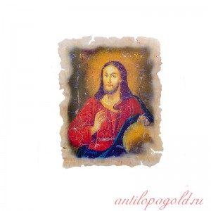 Икона Иисус на ониксе