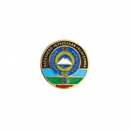 Значок Герб Карачаево-Черкесской Республики