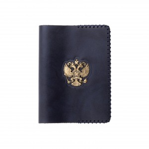 Обложка на паспорт герб РФ (ручная прошивка)