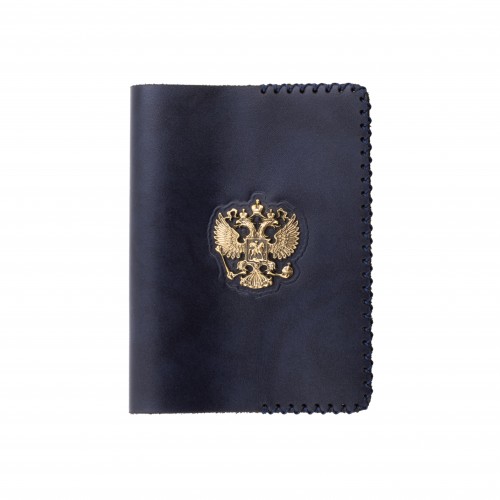 Обложка на паспорт герб РФ (ручная прошивка)