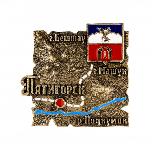 Карта Пятигорска магнит