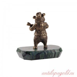 Статуэтка Медведь с балалайкой на камне