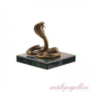 Статуэтка Змея. Большая на натуральном камне