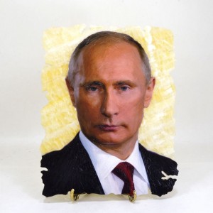 Картина на ониксе В.В. Путин