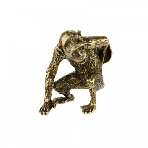 Статуэтка обезьяна с монетой