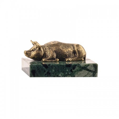 Статуэтка Свинья на натуральном камне