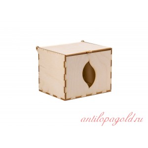Упаковочная коробка из трехслойного березового шпона с прорезью